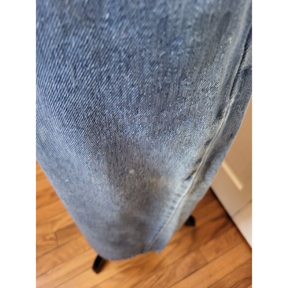 Medium Wash Denim Midi Skirt Chadwick's 16 Y2K Western Retro Modest Teacher - Picture 7 of 9